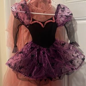 Tiny Baby Costume with Black Cats Toddler size